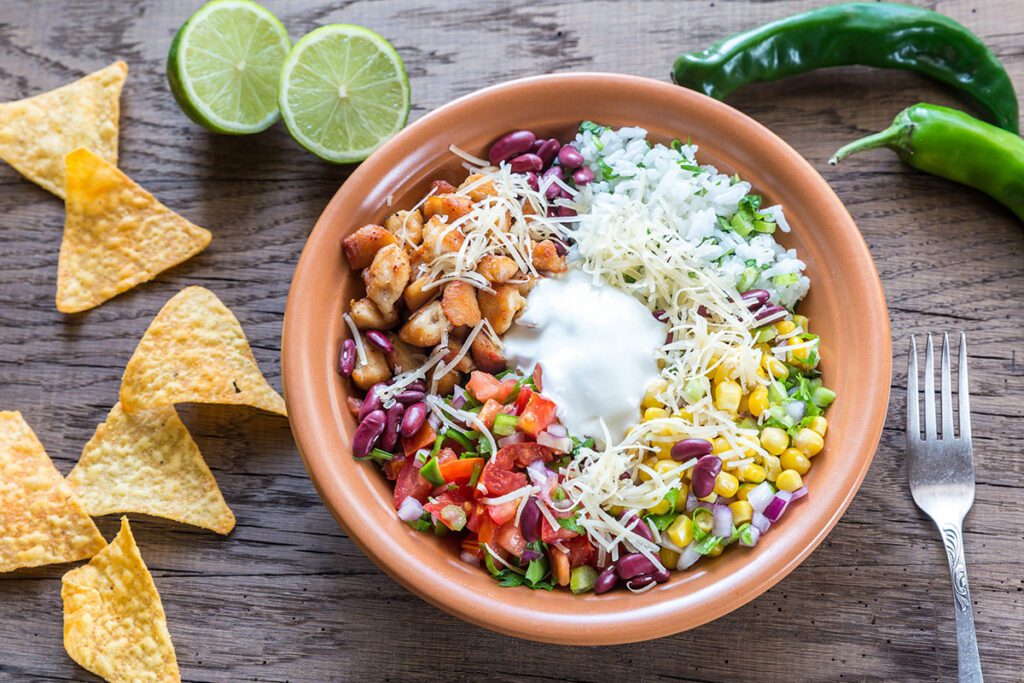 Cilantro Lime Chicken Taco Salad