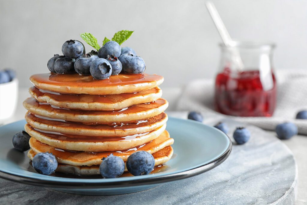 Pancakes with Blueberries